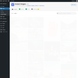 Page screenshot: Media &rarr; Instant Images