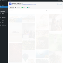 Page screenshot: Media &rarr; Instant Images