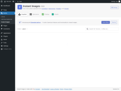Page screenshot: Media &rarr; Instant Images