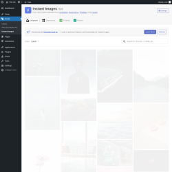 Page screenshot: Media &rarr; Instant Images