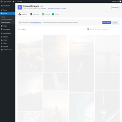 Page screenshot: Media &rarr; Instant Images