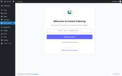 Page screenshot: Instant Index