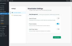 Page screenshot: Insant Popups &rarr; Settings