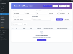 Page screenshot: Instant Popups &rarr; Subscriber