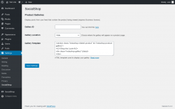Page screenshot: Settings &rarr; SocialShop