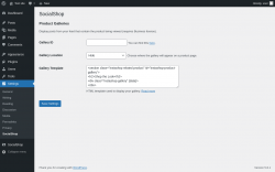 Page screenshot: Settings &rarr; SocialShop