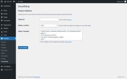 Page screenshot: Settings &rarr; SocialShop