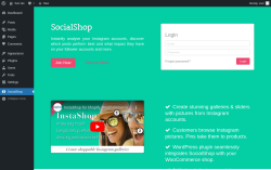 Page screenshot: SocialShop
