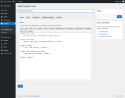 Page screenshot: Contact → Add Contact Form