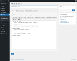 Page screenshot: Contact → Add Contact Form