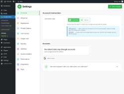 Page screenshot: Google Drive → Settings