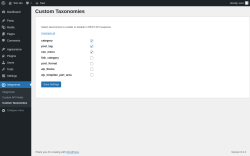 Page screenshot: Integromat &rarr; Custom Taxonomies