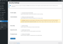 Page screenshot: Make &rarr; Security