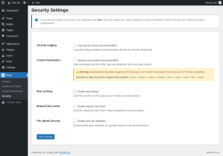 Page screenshot: Make &rarr; Security