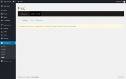 Page screenshot: Intelligence &rarr; Help