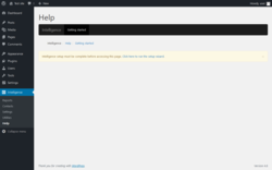Page screenshot: Intelligence &rarr; Help
