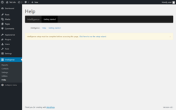 Page screenshot: Intelligence &rarr; Help