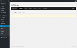 Page screenshot: Intelligence &rarr; Settings