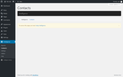 Page screenshot: Intelligence &rarr; Contacts