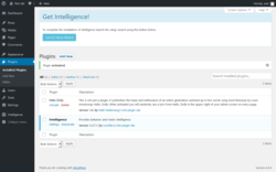 Page screenshot: Plugins &lsaquo; Test site &mdash; WordPress