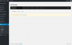 Page screenshot: Intelligence &rarr; Settings