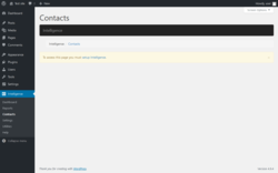 Page screenshot: Intelligence &rarr; Contacts