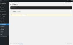 Page screenshot: Intelligence &rarr; Contacts