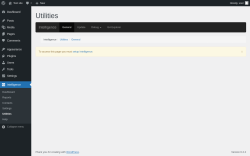 Page screenshot: Intelligence &rarr; Utilities