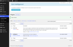 Page screenshot: Plugins &lsaquo; Test site &mdash; WordPress