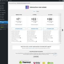 Page screenshot: Interactive Real Estate → Upgrade  ➤
