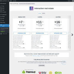 Page screenshot: Interactive Real Estate → Upgrade  ➤