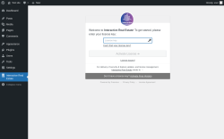Page screenshot: interactive real estate ‹ Test site — WordPress