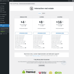 Page screenshot: Interactive Real Estate → Upgrade  ➤