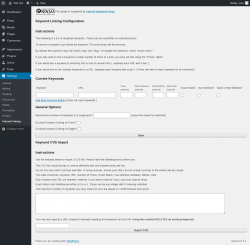 Page screenshot: Settings &rarr; Internal linking