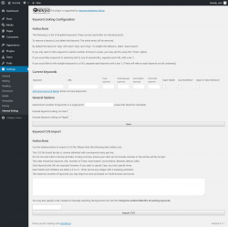 Page screenshot: Settings  &rarr; Internal linking