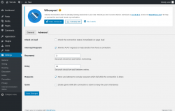 Page screenshot: Settings → Internet Connection Status → Advanced