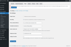 Page screenshot: GetPaid → Settings → Taxes