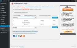 Page screenshot: LionScripts → IP Address Blocker