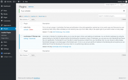 Page screenshot: Plugins ‹ Test site — WordPress