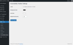 Page screenshot: Settings → Accessibility Toolbar