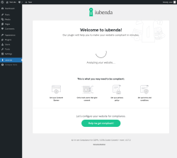 Page screenshot: iubenda