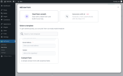 Page screenshot: IvyForms &rarr; New Form
