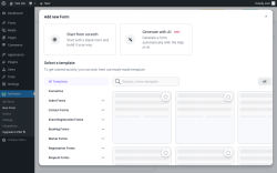 Page screenshot: IvyForms &rarr; New Form