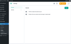 Page screenshot: IvyForms &rarr; Settings
