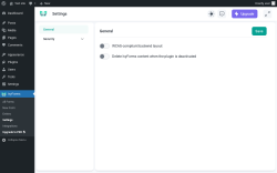 Page screenshot: IvyForms &rarr; Settings