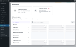 Page screenshot: IvyForms &rarr; New Form