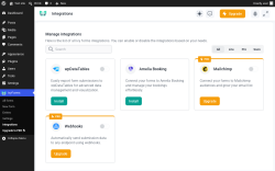 Page screenshot: IvyForms &rarr; Integrations