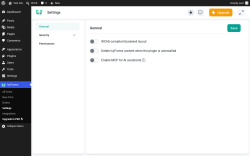 Page screenshot: IvyForms &rarr; Settings