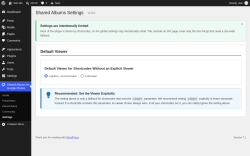Page screenshot: Shared Albums for Google Photos &rarr; Settings