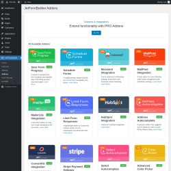 Page screenshot: JetFormBuilder &rarr; Addons
